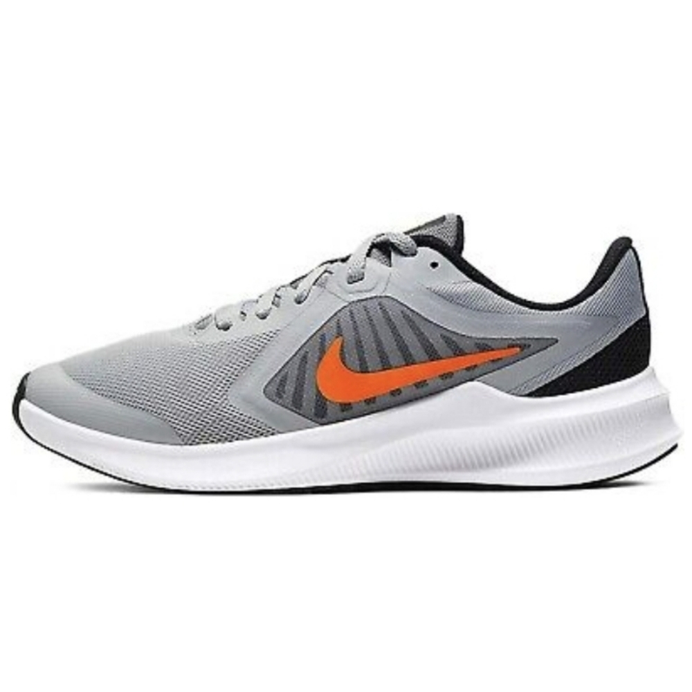 Nike Downshifter 10 LT Smoke Grey/Total Orange CJ2066-001 Grade-School Size 6Y